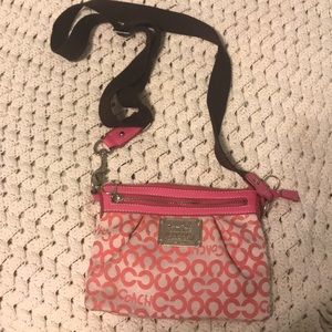 Pink coach purse